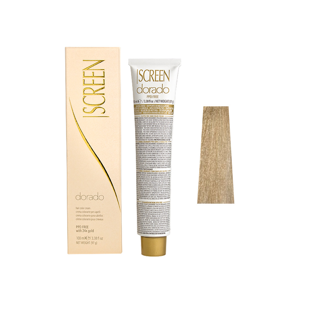 Крем-фарба для волосся перманентна з 24-каратним золотом SCREEN Dorado SSCL (12.24) Colonial Super Lightener, 100 ml - 1